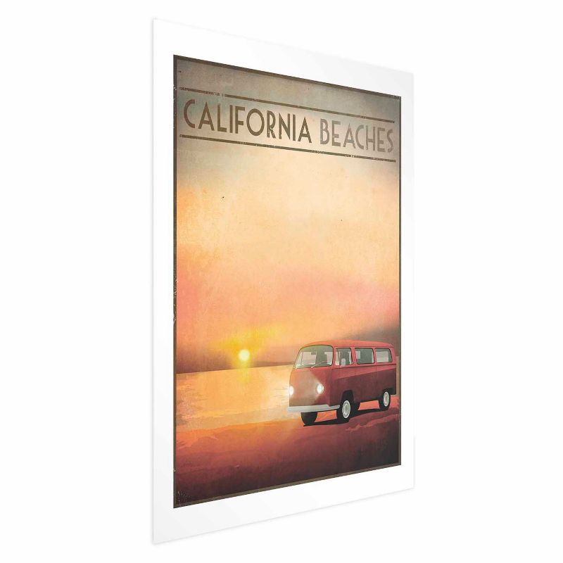 Plakat Artgeist California Beaches 21x30 cm bez ramy 1 szt