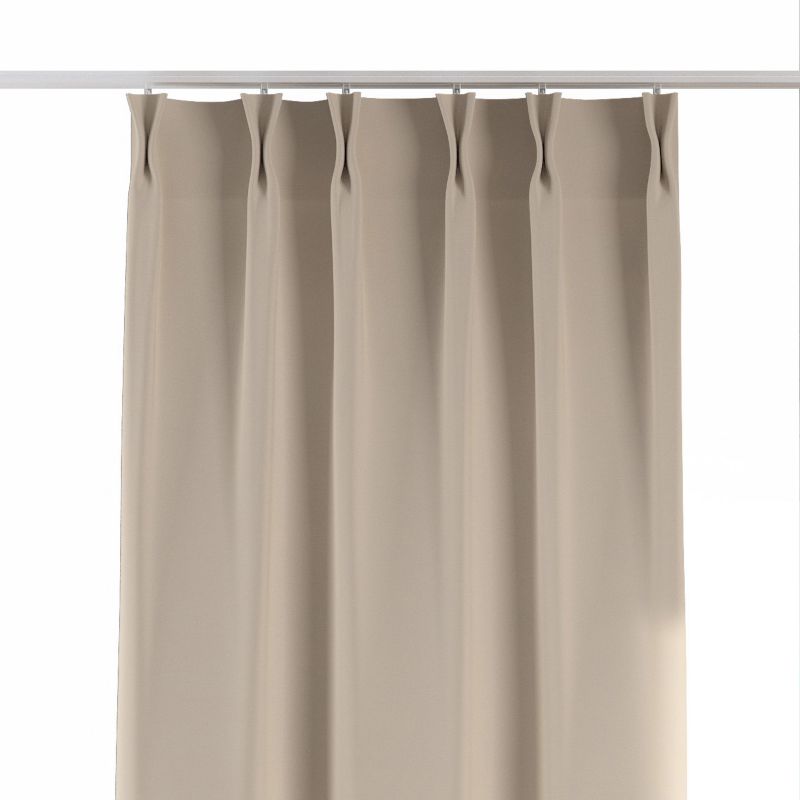 Zasłona na haczykach flex podwójnych Dekoria 140x260 cm naturalny len 1 szt.