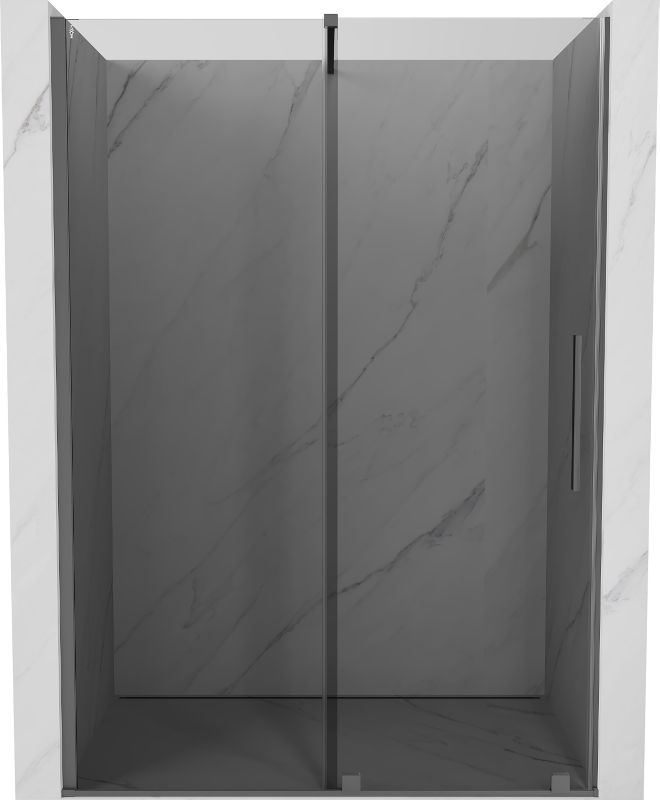 Drzwi prysznicowe rozsuwane Mexen Velar grafit 140x200 cm 1 szt.