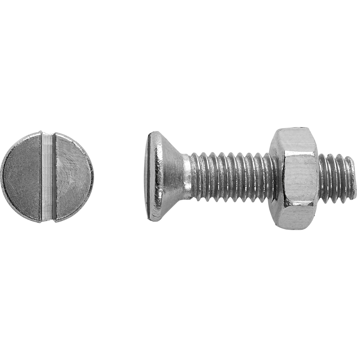Lux-Tools Śruba + nakrętka z łbem stożkowym SL stal nierdzewna 6x16mm 8szt.