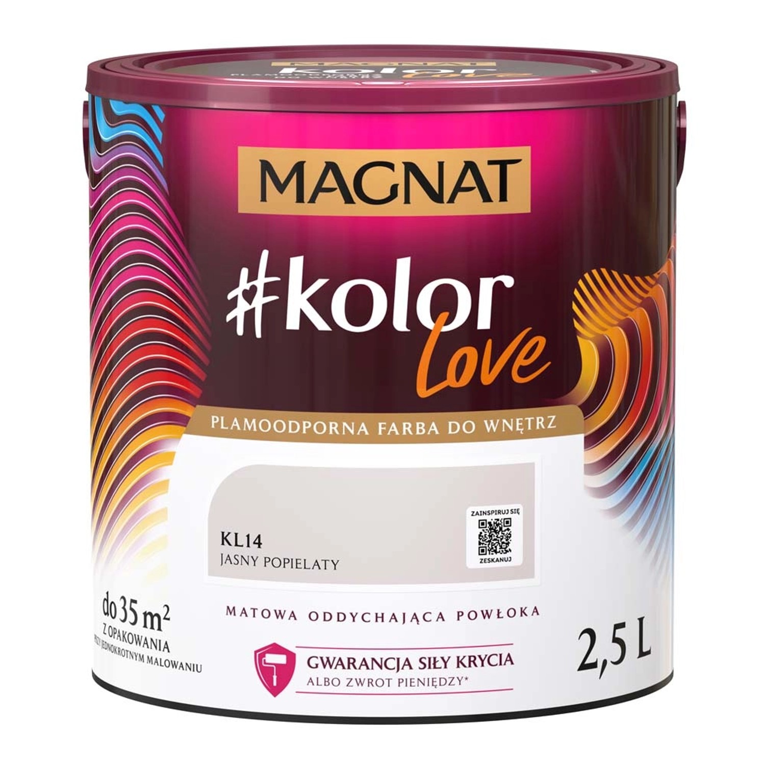 Farba Magnat KolorLove jasny popielaty 2,5 l
