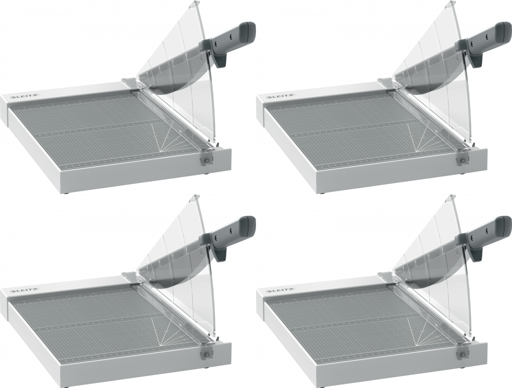 4x Gilotyna Leitz Precision Home A4, do 8 kartek, biały
