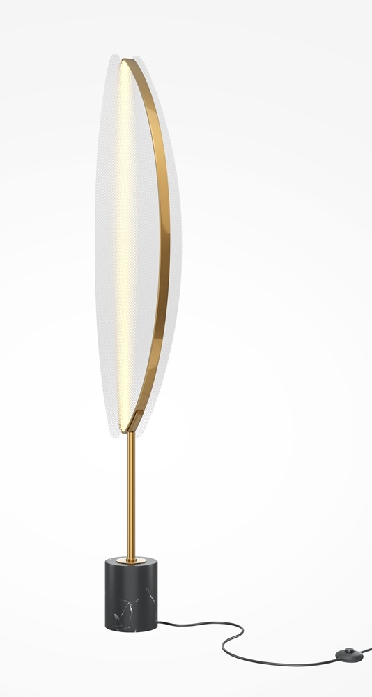 Maytoni Breeze lampa stojąca 1x33 W mosiądz MOD281FL-L33BS3K
