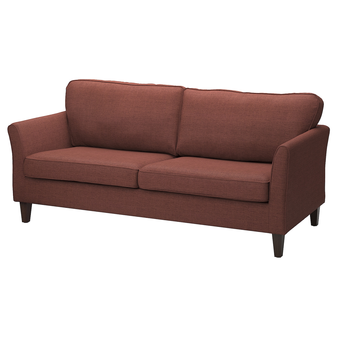IKEA EKHOLMA sofa 3-osobowa, Kilanda brązowoczerwony, Głębokość: 85 cm