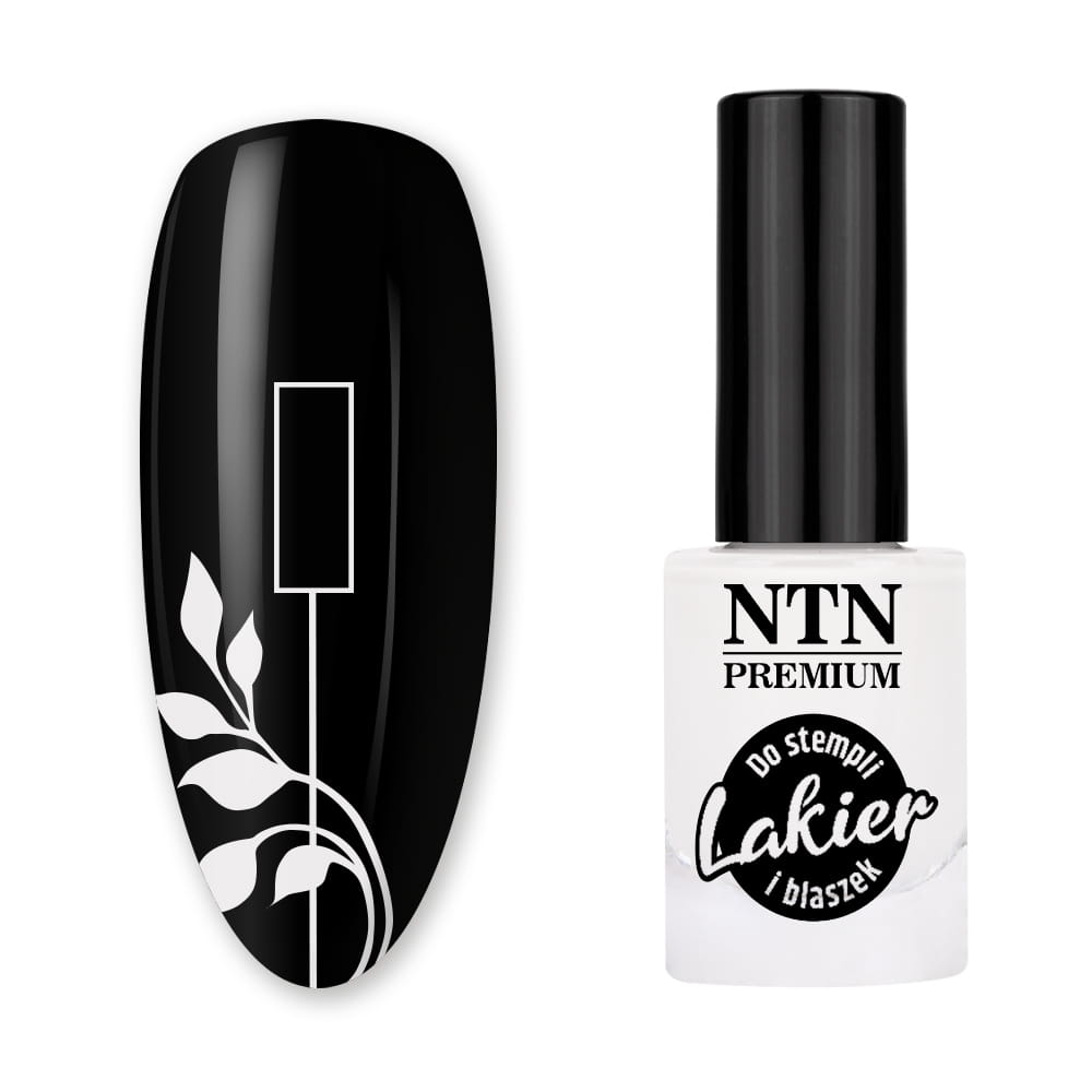 Lakier do stempli i blaszek NTN Premium biały 7 ml Nr 58