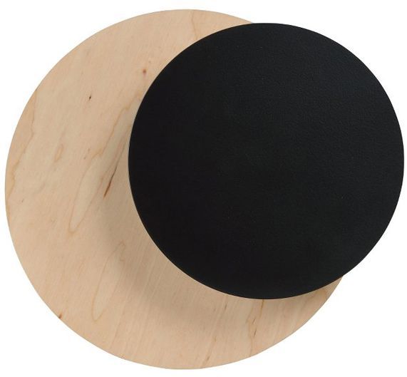 Darmowa Dostawa - Kinkiet 1x8 W czarny-drewno Emibig Circle 9712