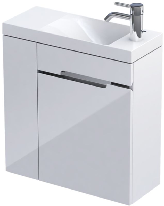Darmowa Dostawa - Umywalka z szafką 55 cm białą Oristo Silver Uni OR33ZD2D551L