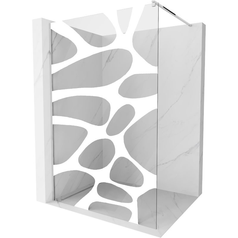 Ścianka prysznicowa Mexen Kioto biały wzór 90x200 cm 800-090-101-01-97 1 szt.