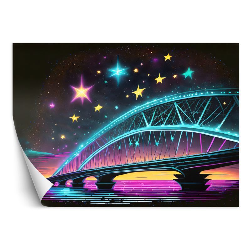 Fototapeta Feeby Neonowa architektura mostu 200x140 1 szt