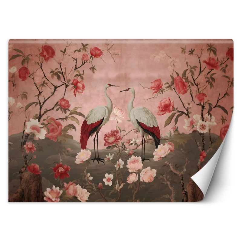 Fototapeta Feeby Kwiaty i ptaki Chinoiserie 300x210 1 szt