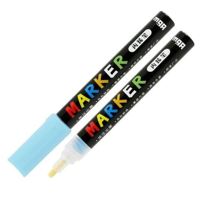 Marker akrylowy 1-2 mm, niebieski niebiański, MG