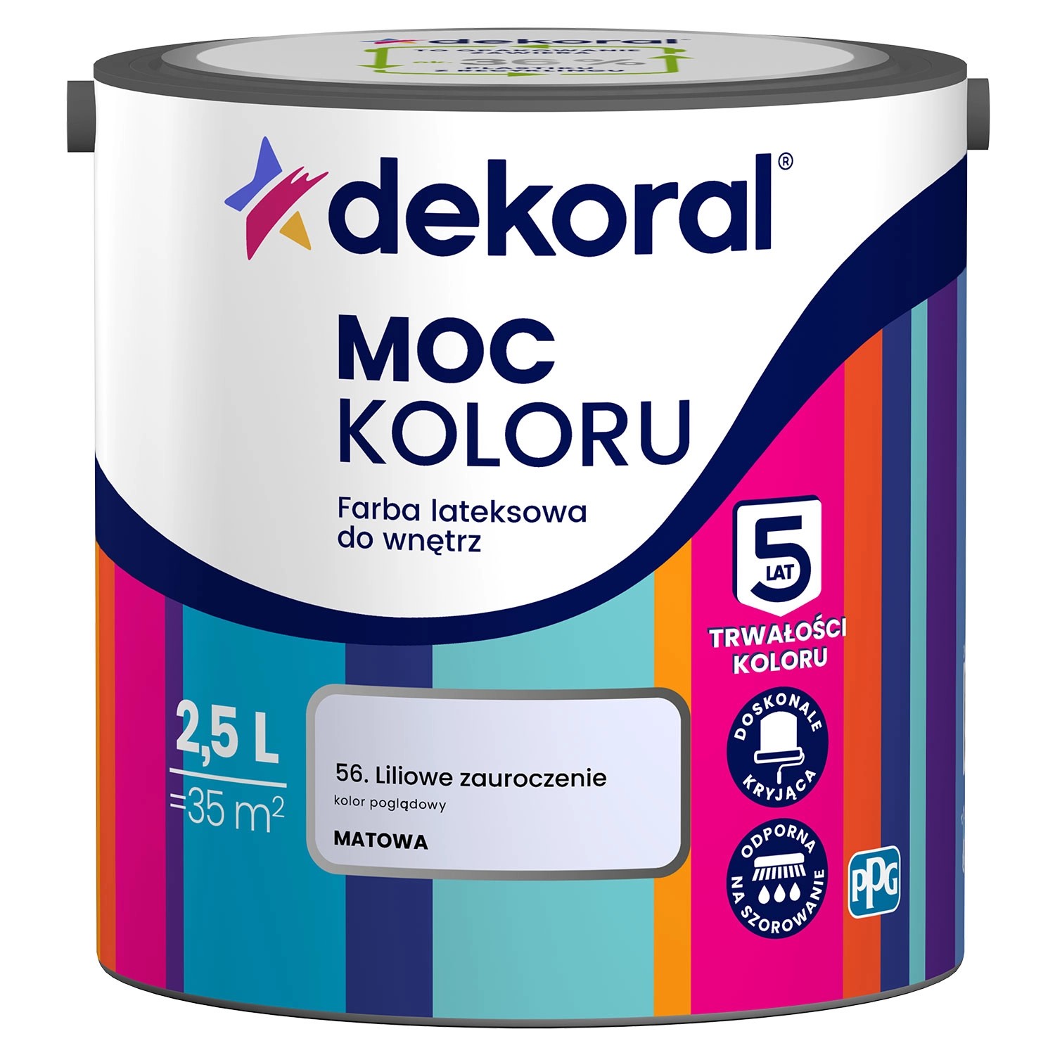 Farba Dekoral Moc Koloru liliowe zauroczenie 2,5 l