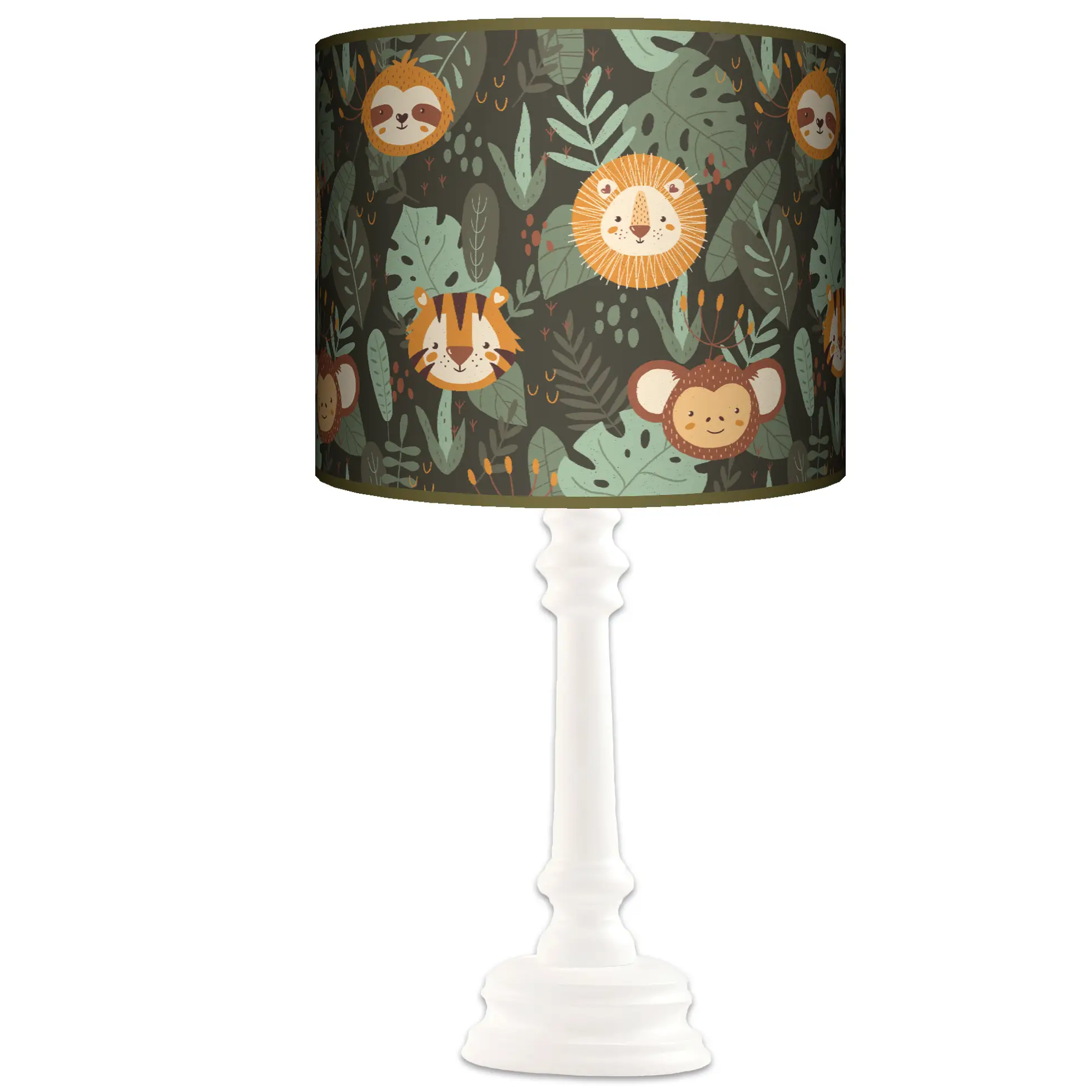 Lampa stojąca QUEEN Jungle Safari 1 - kolor podstawy do wyboru FL - czarny