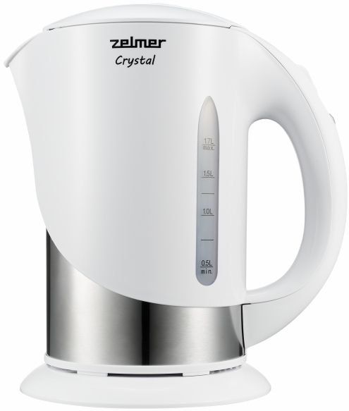 Czajnik elektryczny Zelmer ZCK7630W Crystal, 1.7l, biały
