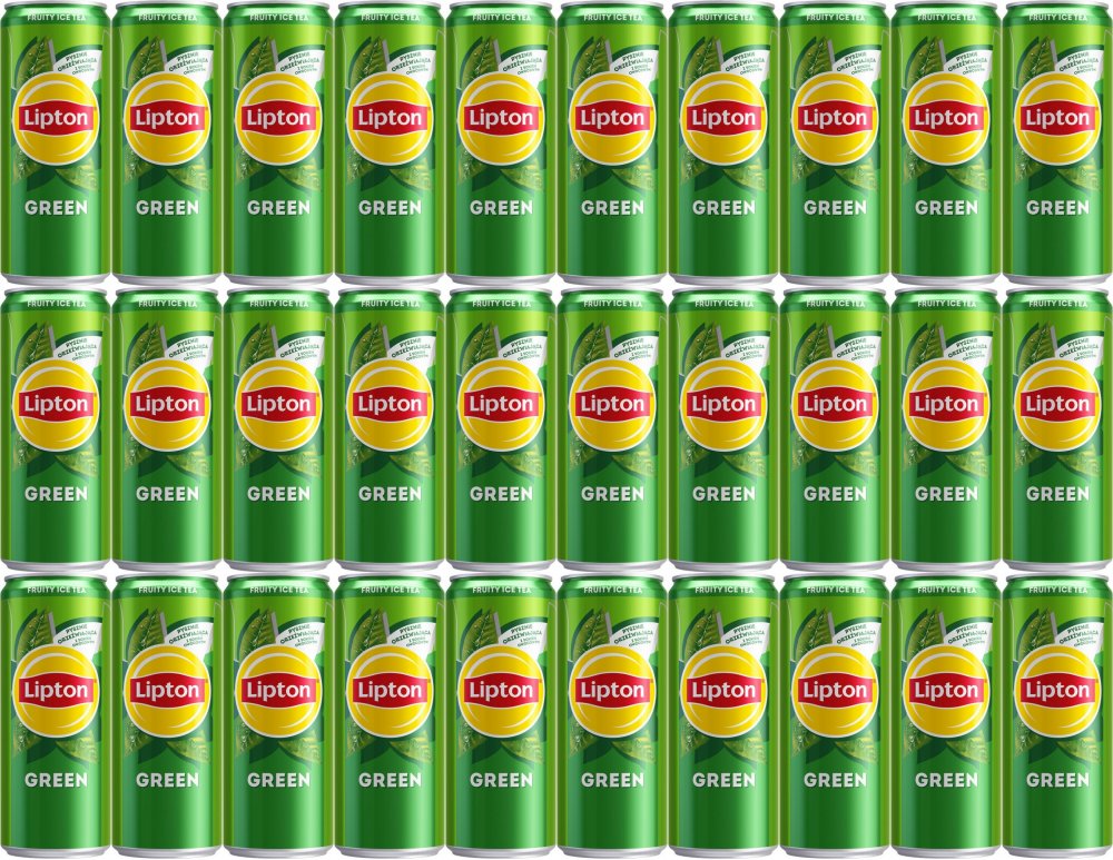 48x Napój Lipton Ice Tea Green, puszka, 0.33l