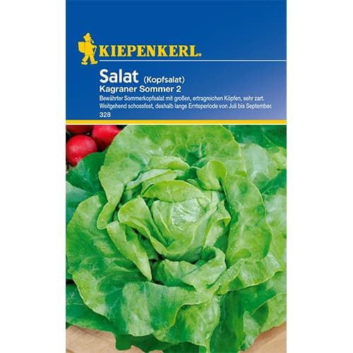 1 szt, Kopfsalat Kagraner Sommer 2 Kiepenkerl - Samen: Ilość w opakowaniu: 1 Stück