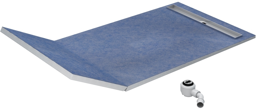 Schedpol Base S1 brodzik podpłytkowy 130+50x80 cm prostokątny Stamp 10.033/OLSP