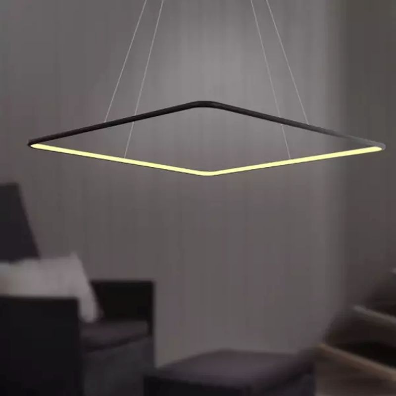 Altavola Design Ledowe Kwadraty lampa wisząca 1x19W czarny LA079/P_40_in_3k_black