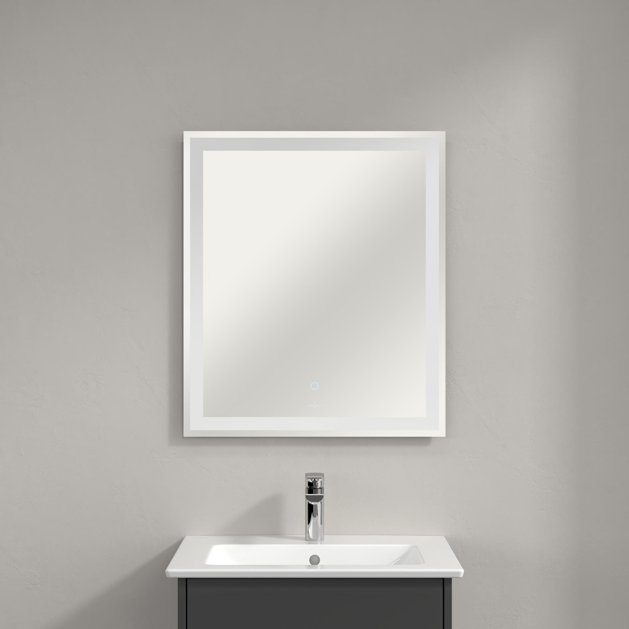 Villeroy & Boch Finero umywalka z szafką 60 cm i lustrem zestaw meblowy glossy grey S00300FPR1 - Wysyłka w 24h