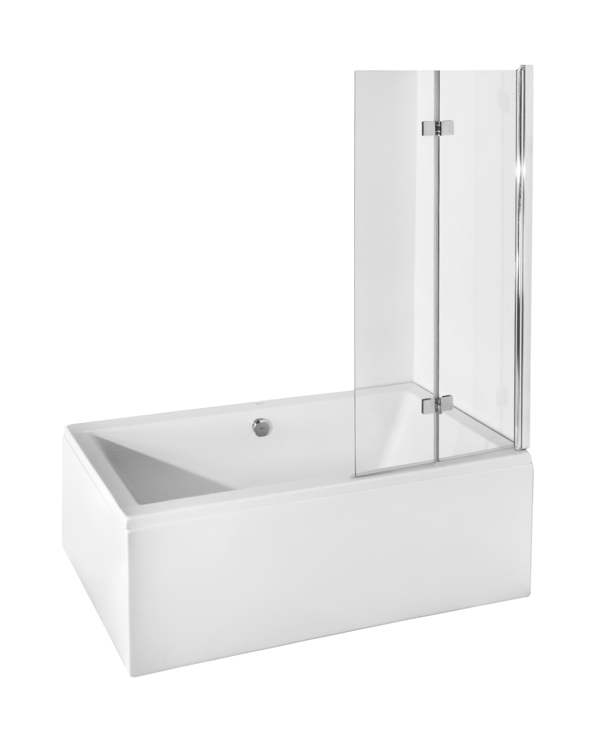 Besco Prestigio parawan nawannowy 80x150 cm dwuskrzydłowy szkło przezroczyste PP-2S - Wysyłka w 24h