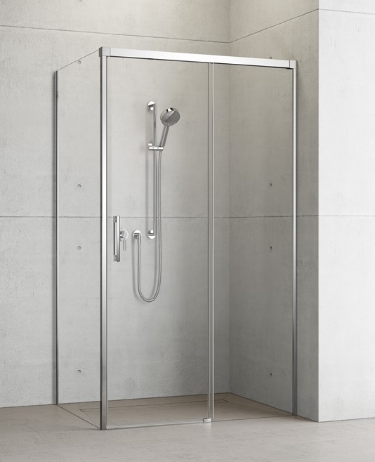 Radaway Idea KDJ drzwi prysznicowe 130 cm do ścianki prawe chrom/szkło przezroczyste 387043-01-01R