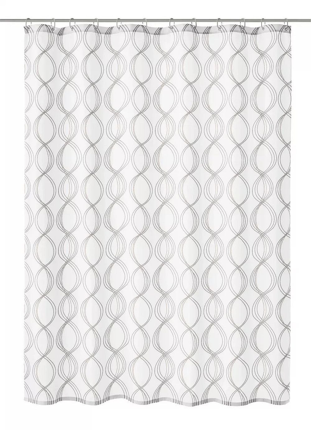 Kleine Wolke Classy zasłona prysznicowa 240x180 cm biała 5911100352