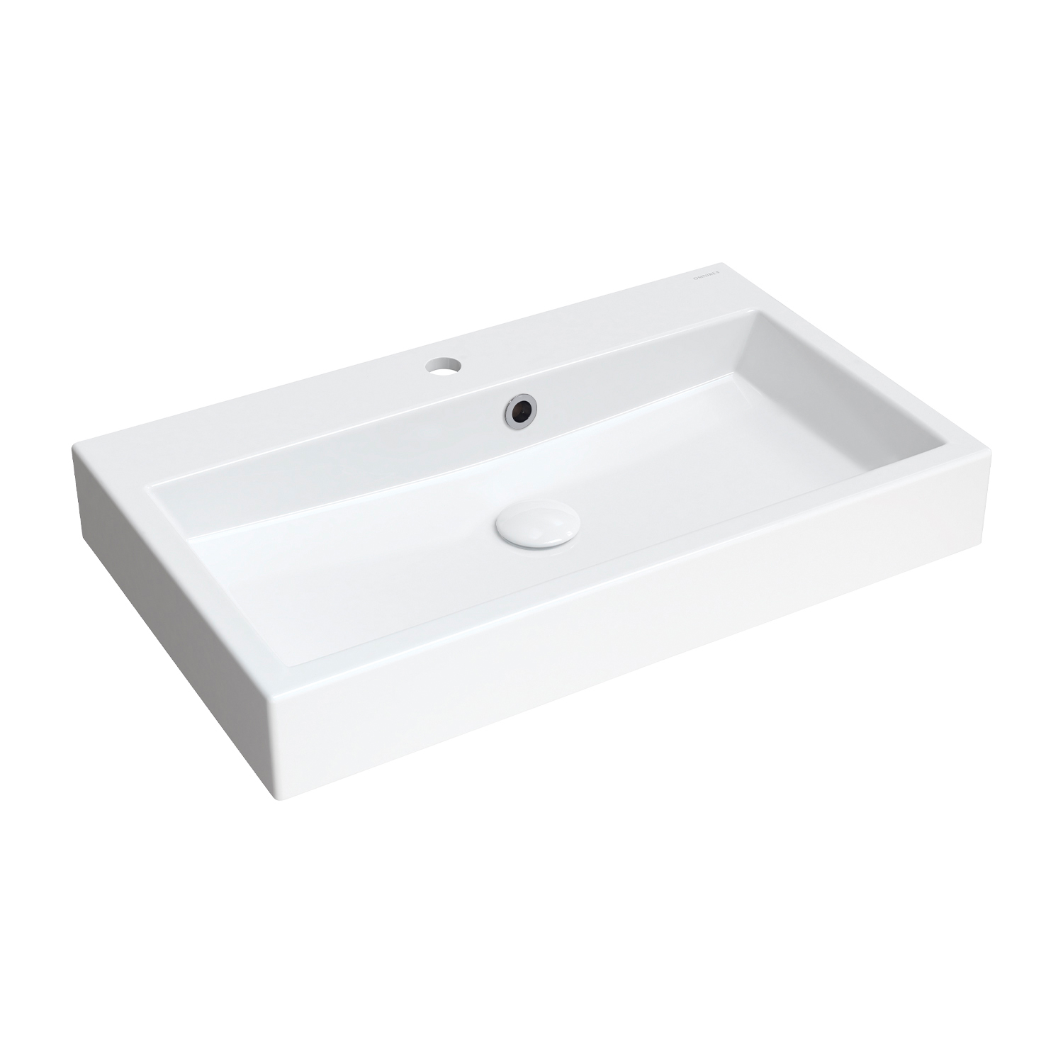 Omnires Thasos M+ umywalka 70x42 cm prostokątna ścienna-nablatowa biała THASOS700ZPBP - Wysyłka w 24h