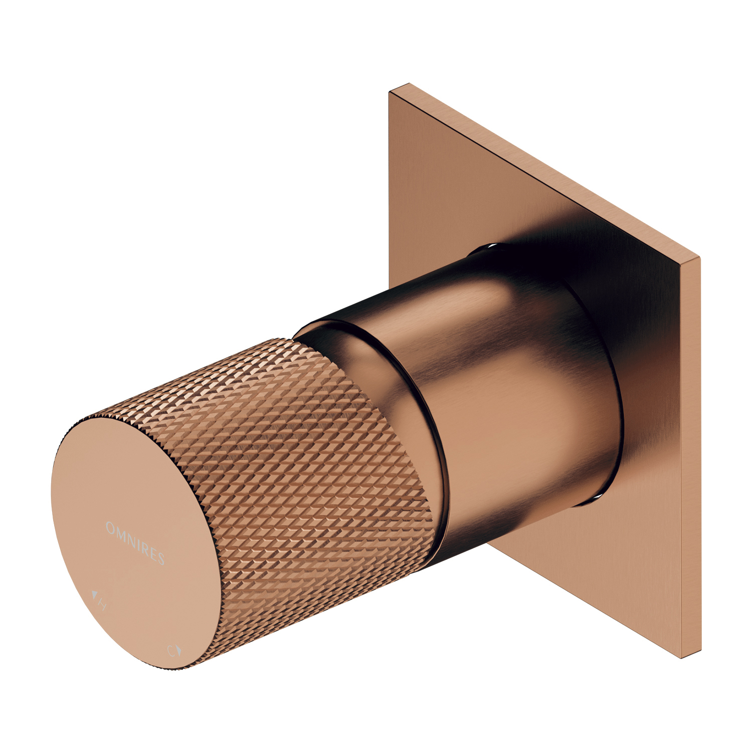 Omnires Contour bateria prysznicowa podtynkowa miedż szczotkowana CT8045CPB