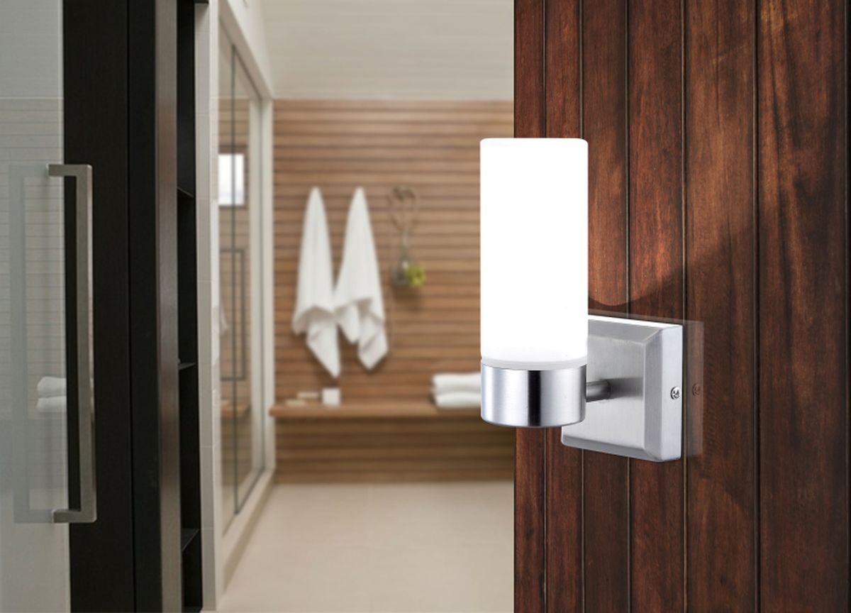 Globo Lighting Space kinkiet 1x40W nikiel/opal 7815