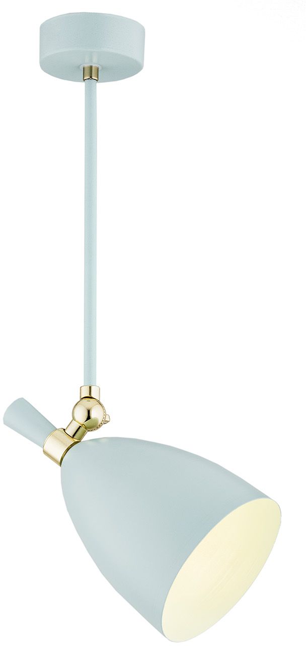 Argon Charlotte lampa podsufitowa 1x15W błękitny mat/mosiądz 4685