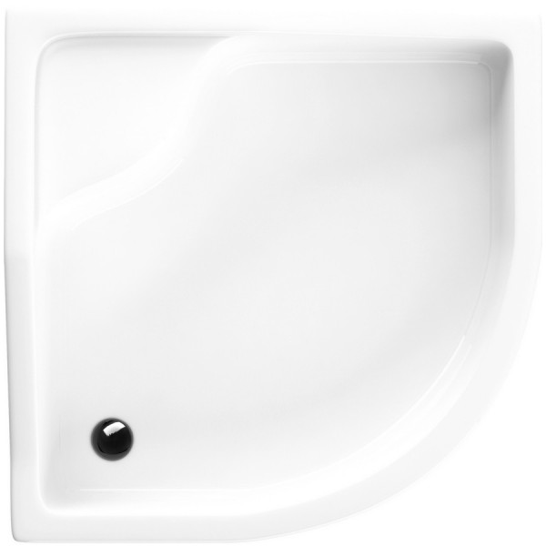Schedpol Go Baby brodzik 90x90 cm półokrągły z siedziskiem biały 3.039