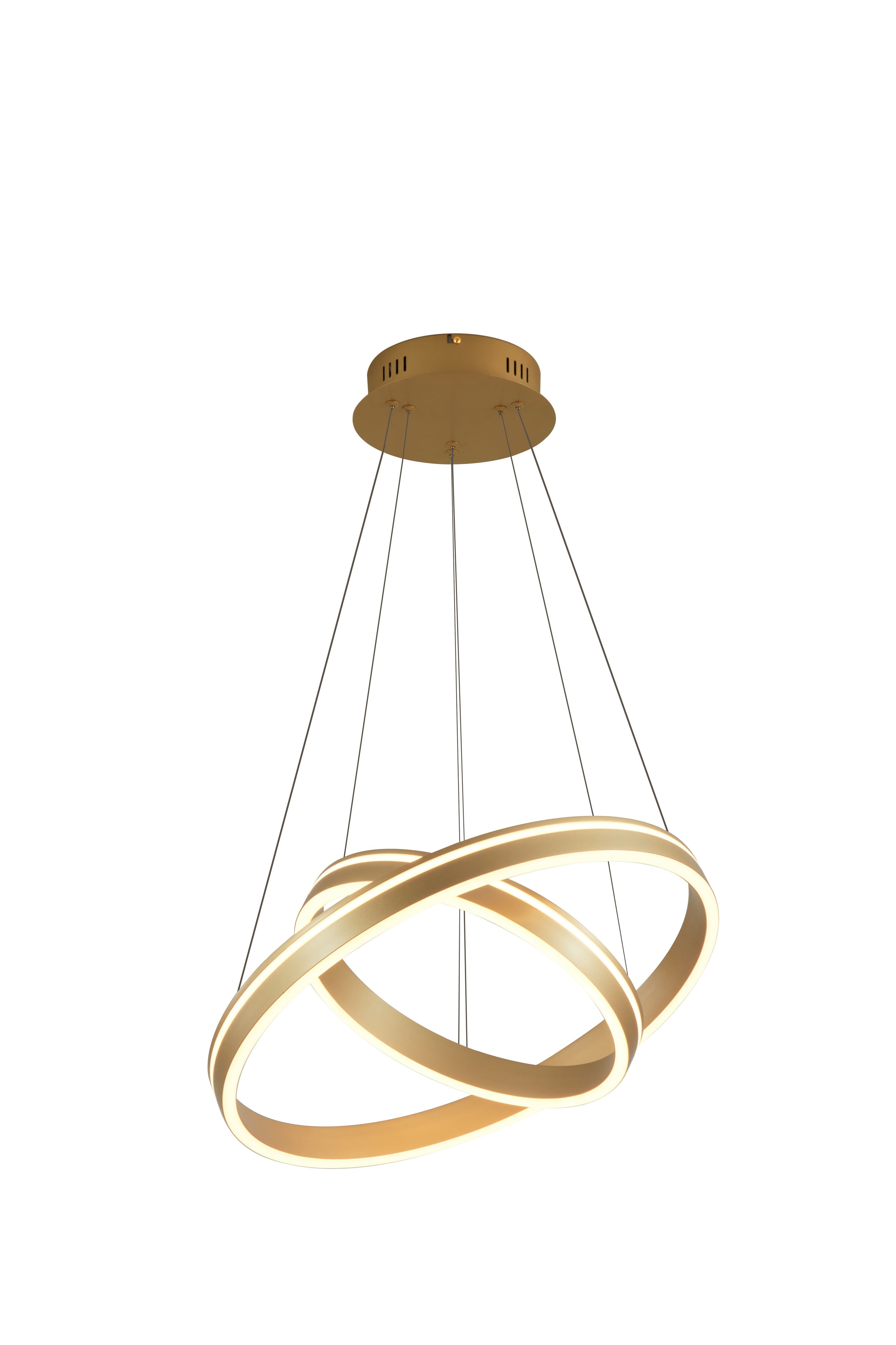 Aviano Vivies lampa wisząca 2x54 W złota 6201-0215