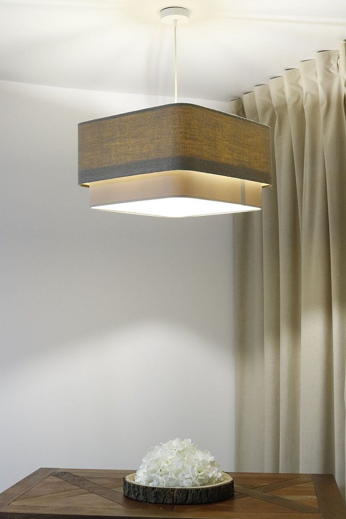 BPS Koncept Kwadro duo lampa wisząca 1x60 W beżowa KWD-009