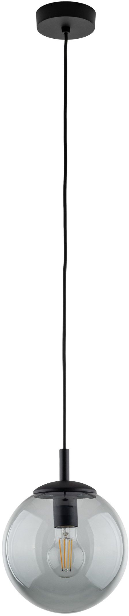 TK Lighting Esme lampa wisząca 1x15W czarny/grafitowy 5379