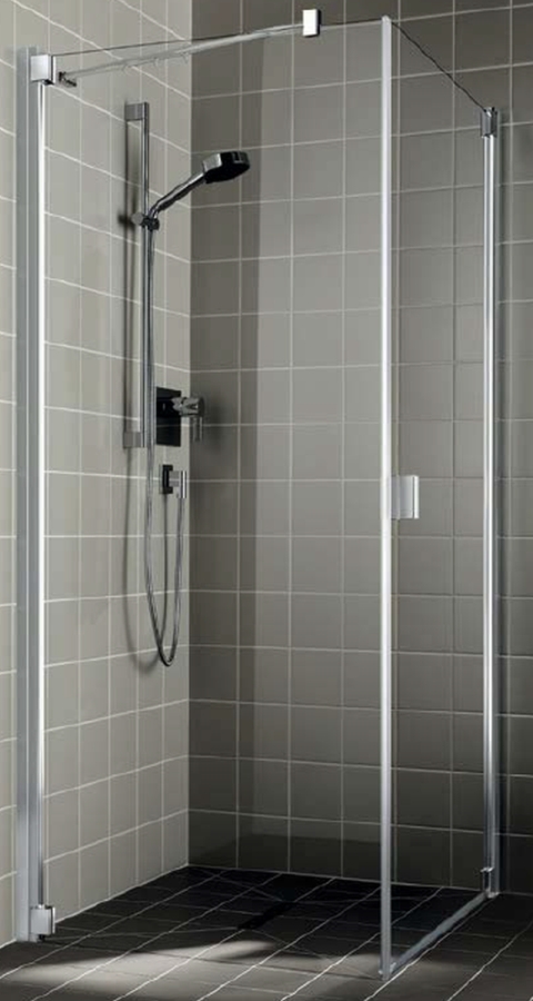 Kermi Raya RA TOL ścianka prysznicowa 120 cm lewa srebrny połysk/szkło przezroczyste RATOL12020VPK