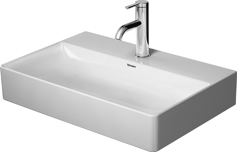 Duravit DuraSquare Compact umywalka 60x40 cm meblowa prostokątna biała 2356600070
