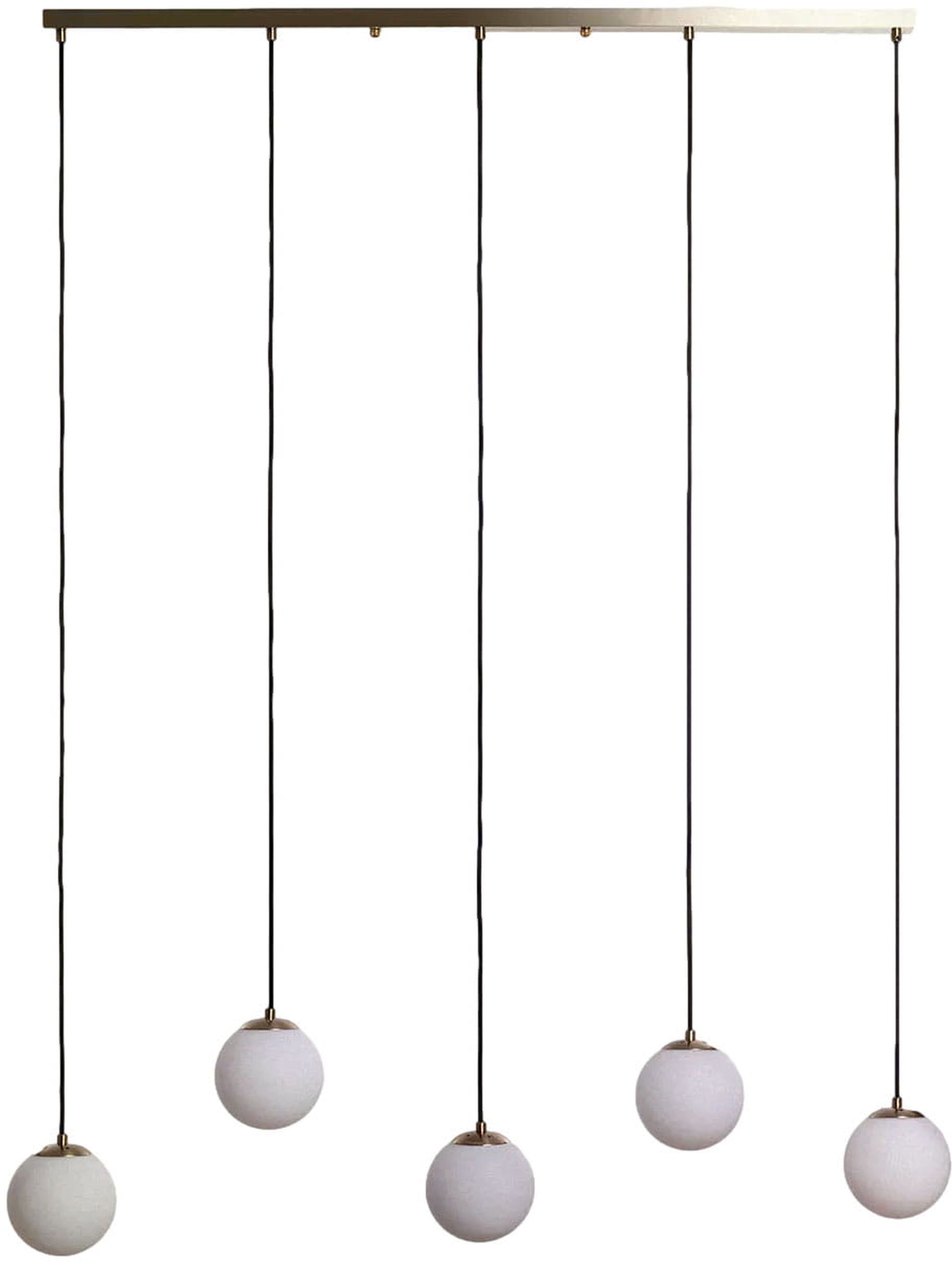 Abruzzo Dante lampa wisząca 5x20W czarny/złoty ABR-LWD-5XE27