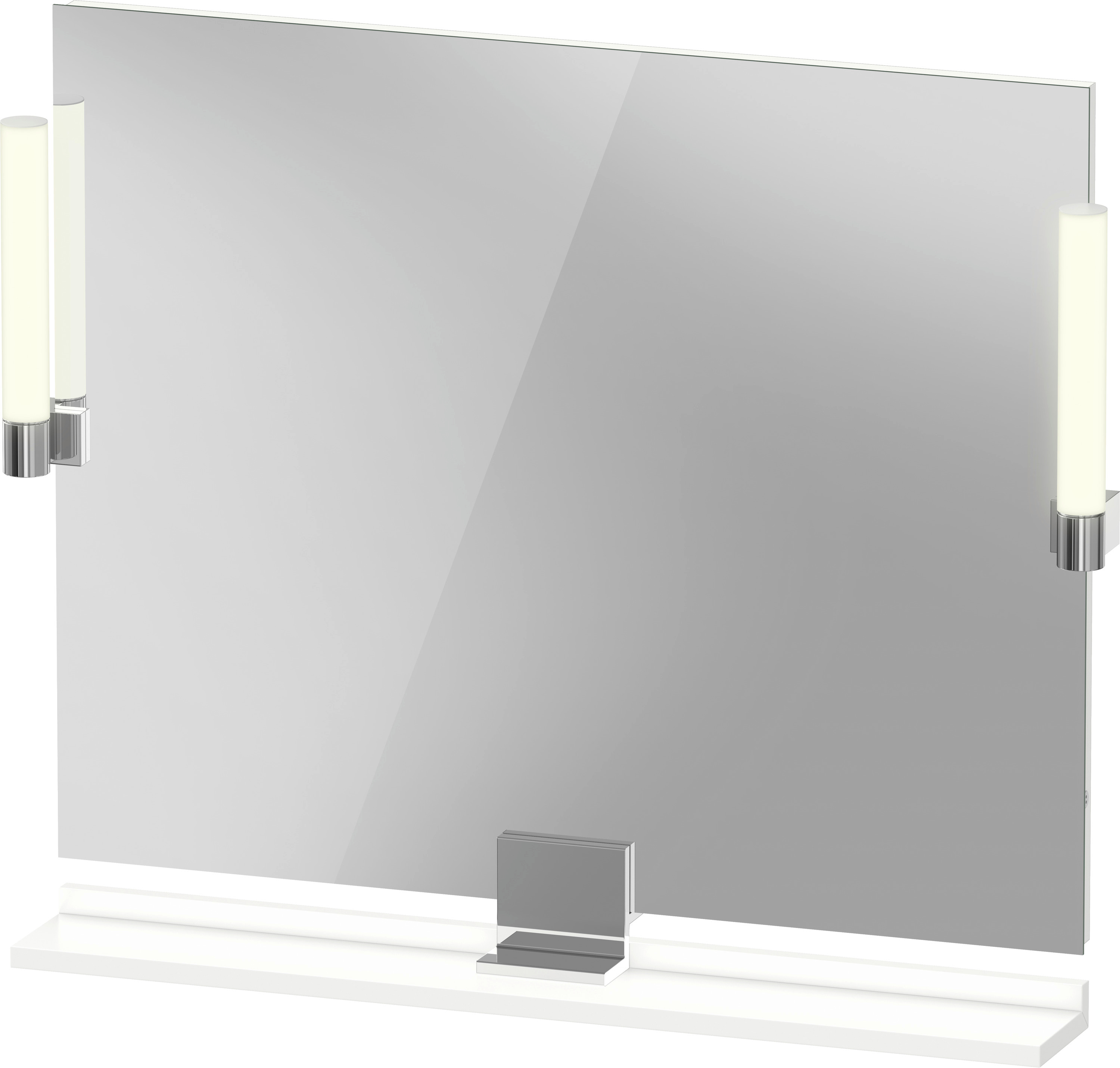 Duravit Sivida lustro 85x65 cm prostokątne z oświetleniem biały-chrom SV7422010180000