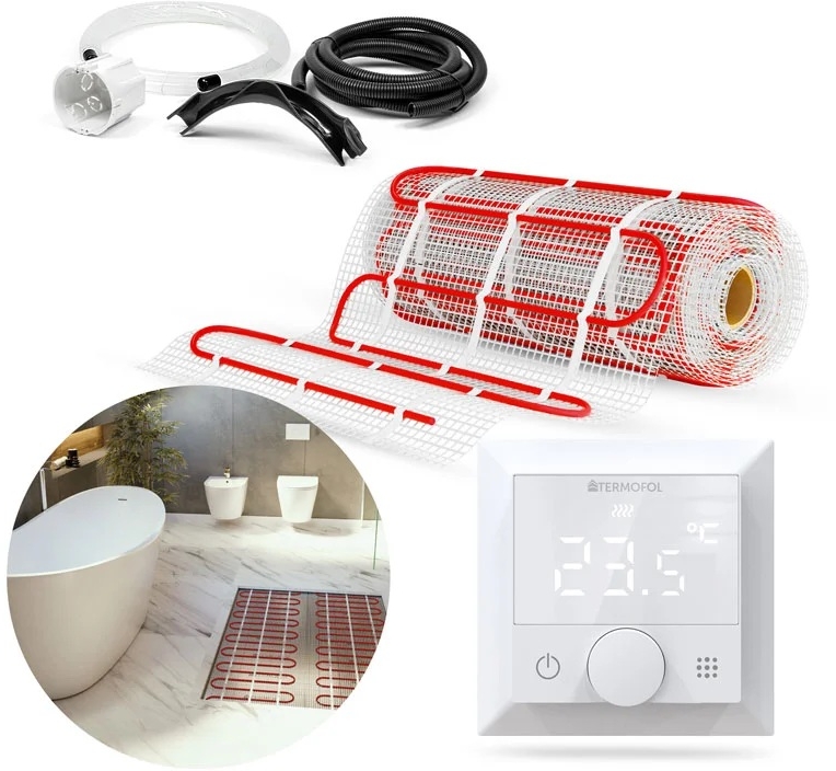 Termofol TF-HM zestaw mata grzewcza 0,5 m2 z termoregulatorem TF-H5 TF-HM-150.05.H5 - Wysyłka w 24h