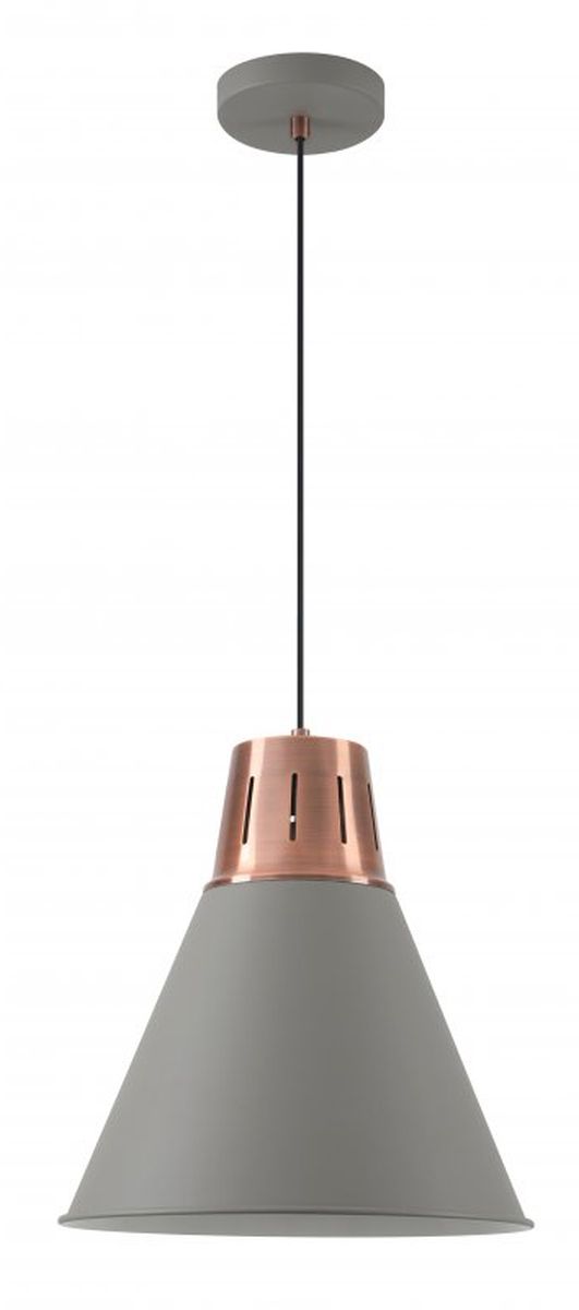 GTV Gianni lampa wisząca 1x40 W złota-szary/popielaty OS-GIAN-L-E27-16-DEC
