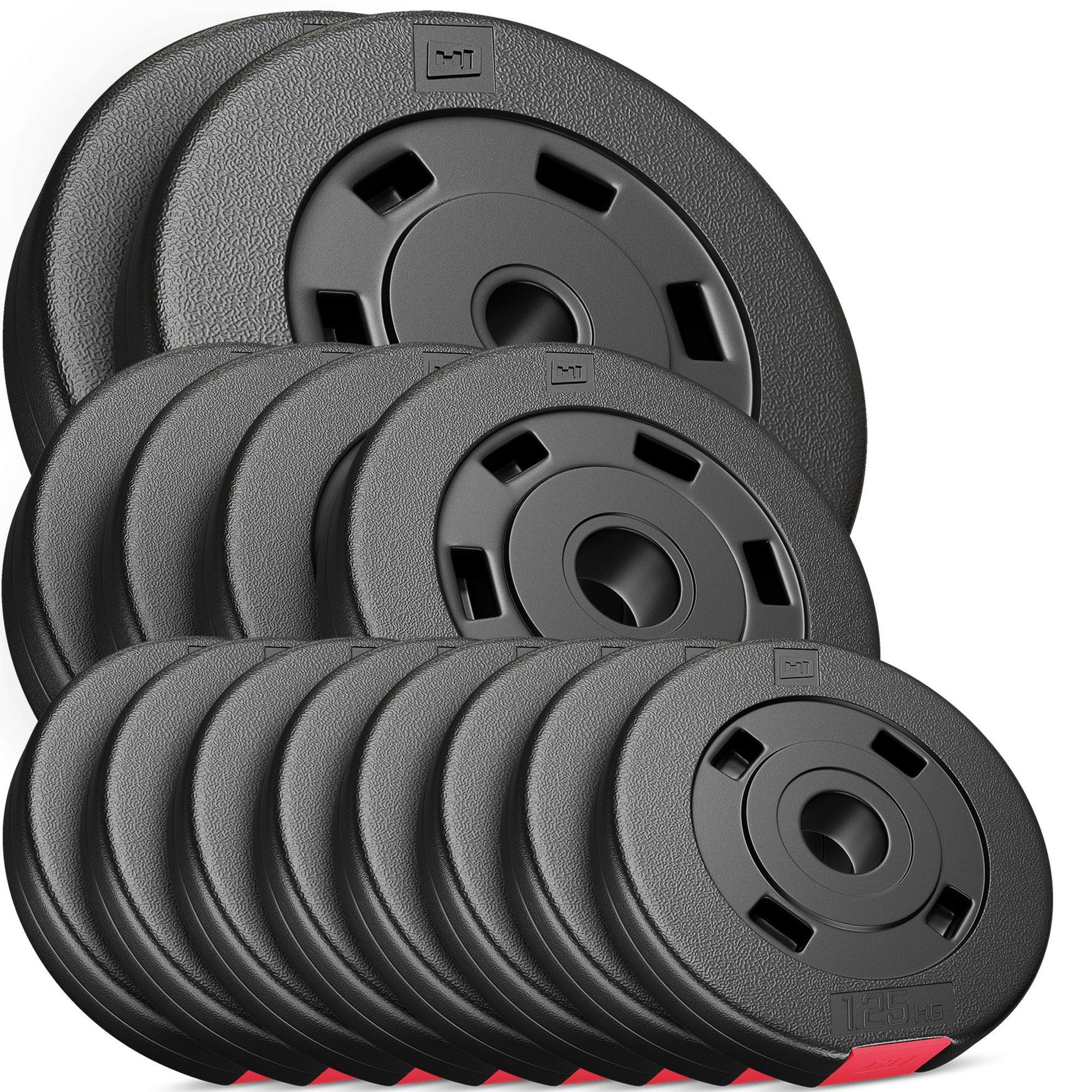 Zestaw obciążeń kompozytowych 30kg (2x5, 4x2.5, 8x1.25)