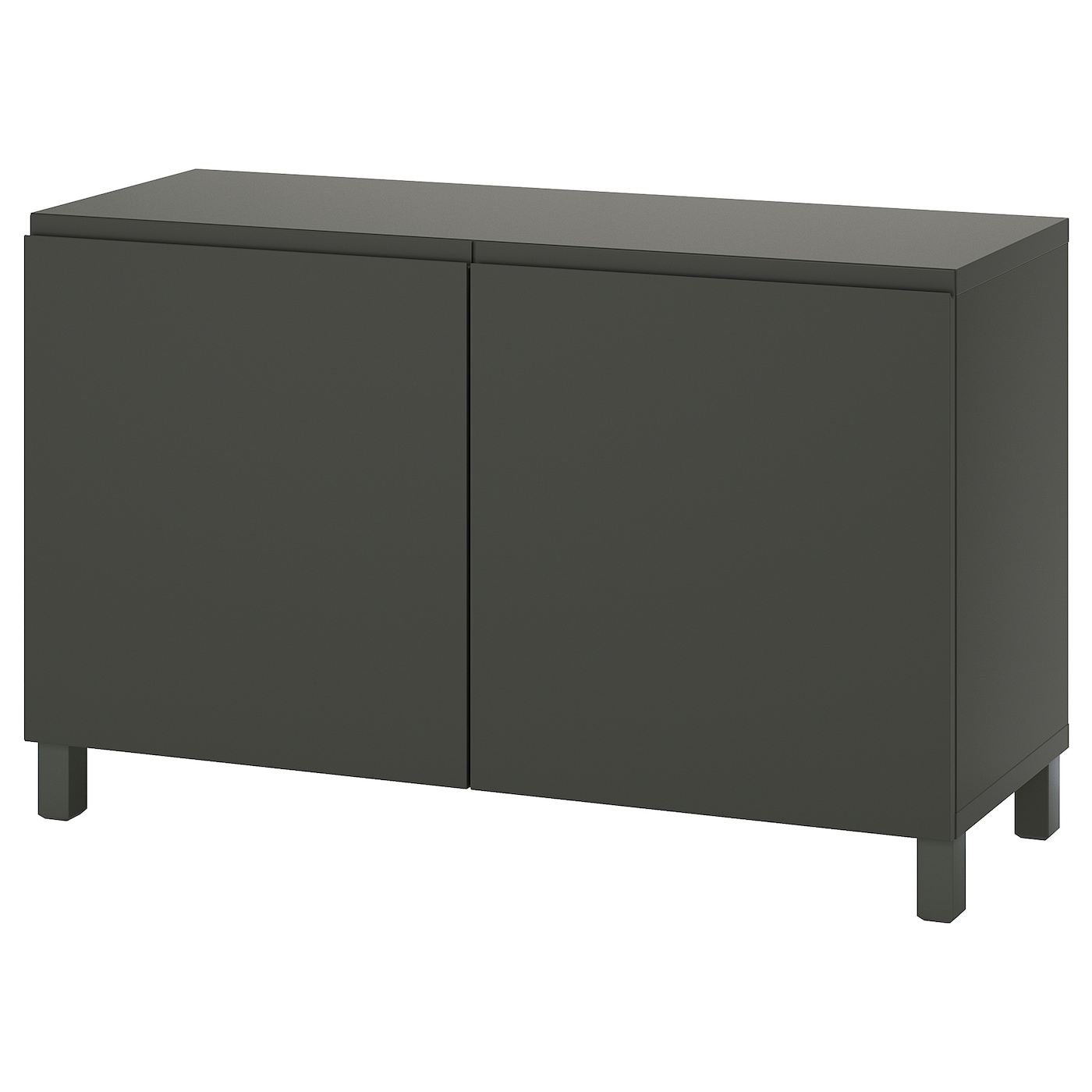 IKEA BESTÅ kombinacja z drzwiami, ciemnoszary/Västerviken/Stubbarp ciemnoszary, 120x42x74 cm