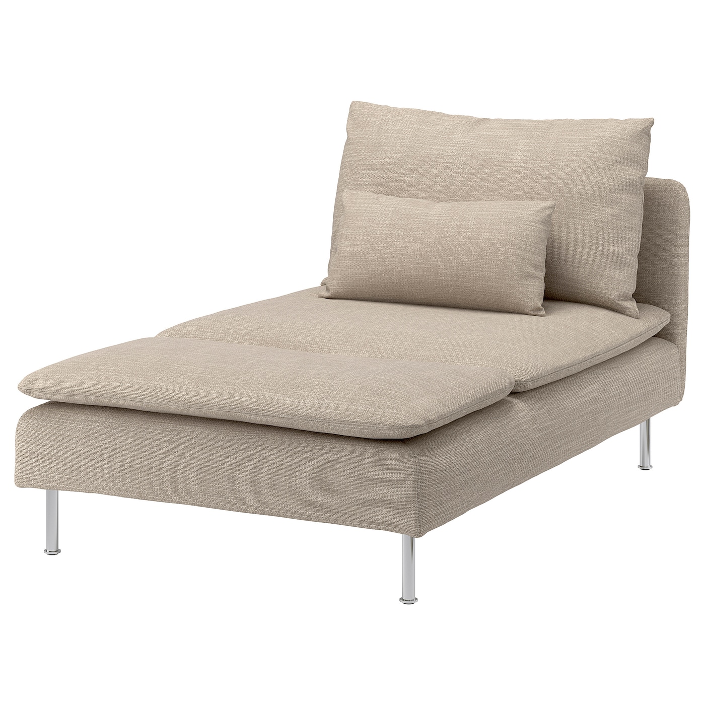 IKEA SÖDERHAMN szezlong, Hillared beżowy, Szerokość: 93 cm