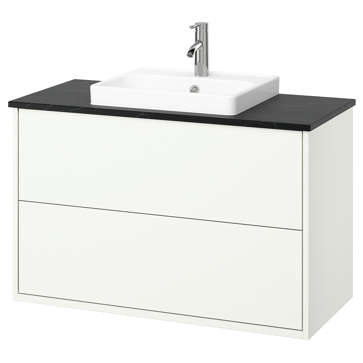 IKEA HAVBÄCK / ORRSJÖN szaf umyw z szufladami/umyw/bateria, biały, 102x49x71 cm