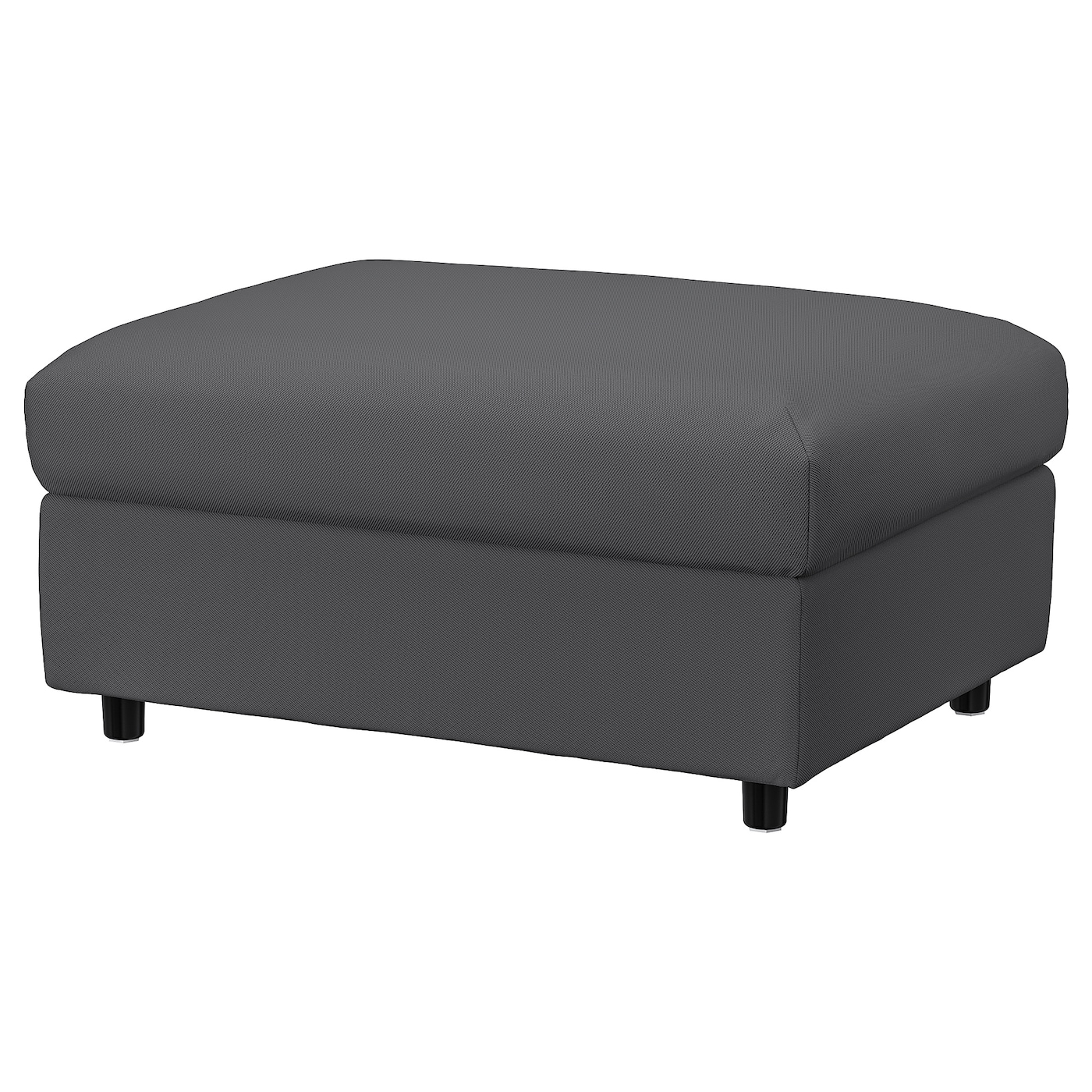 IKEA VIMLE podnóżek ze schowkiem, Hallarp szary, Wysokość pod meblem: 6 cm