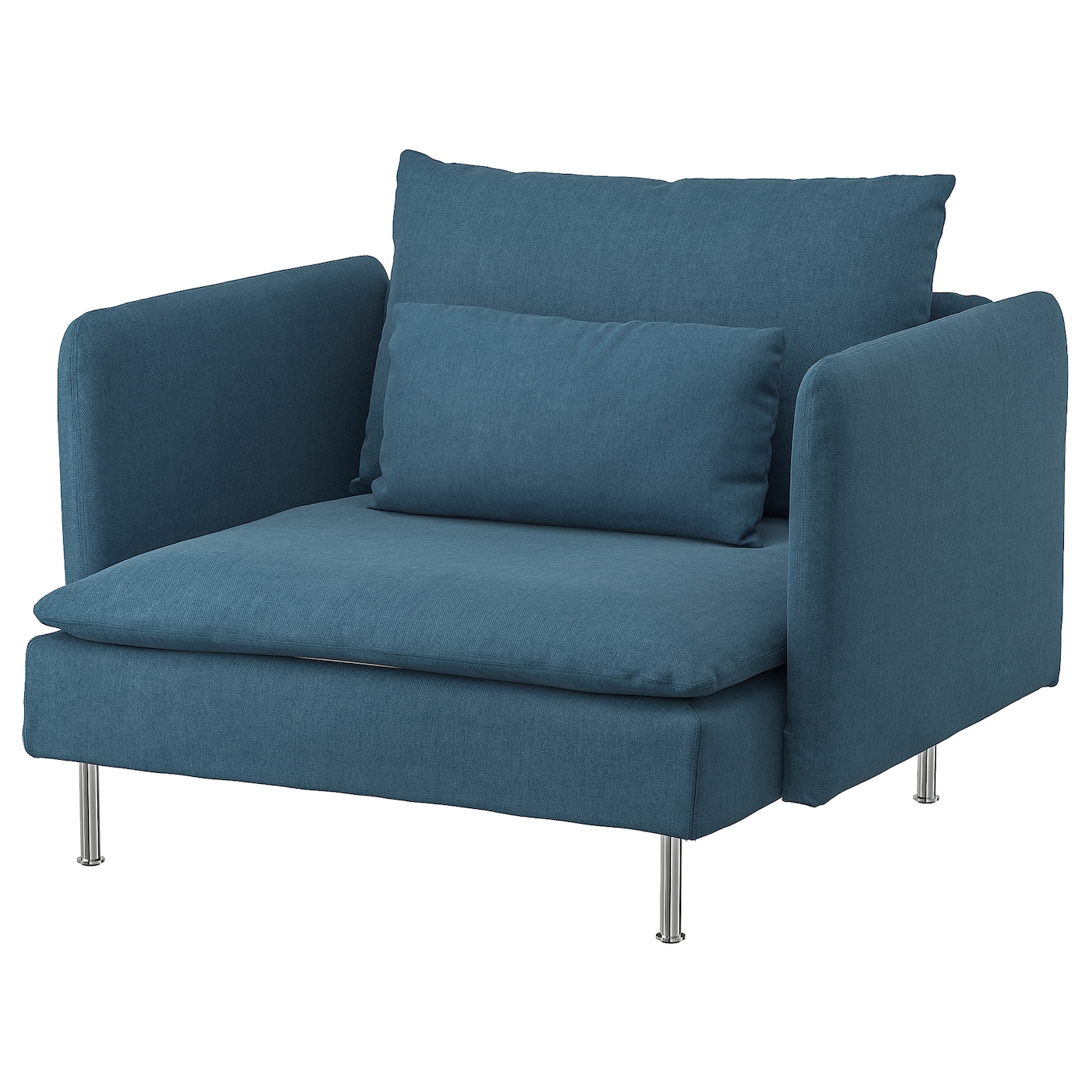 IKEA SÖDERHAMN fotel, Tallmyra niebieski, Szerokość: 105 cm