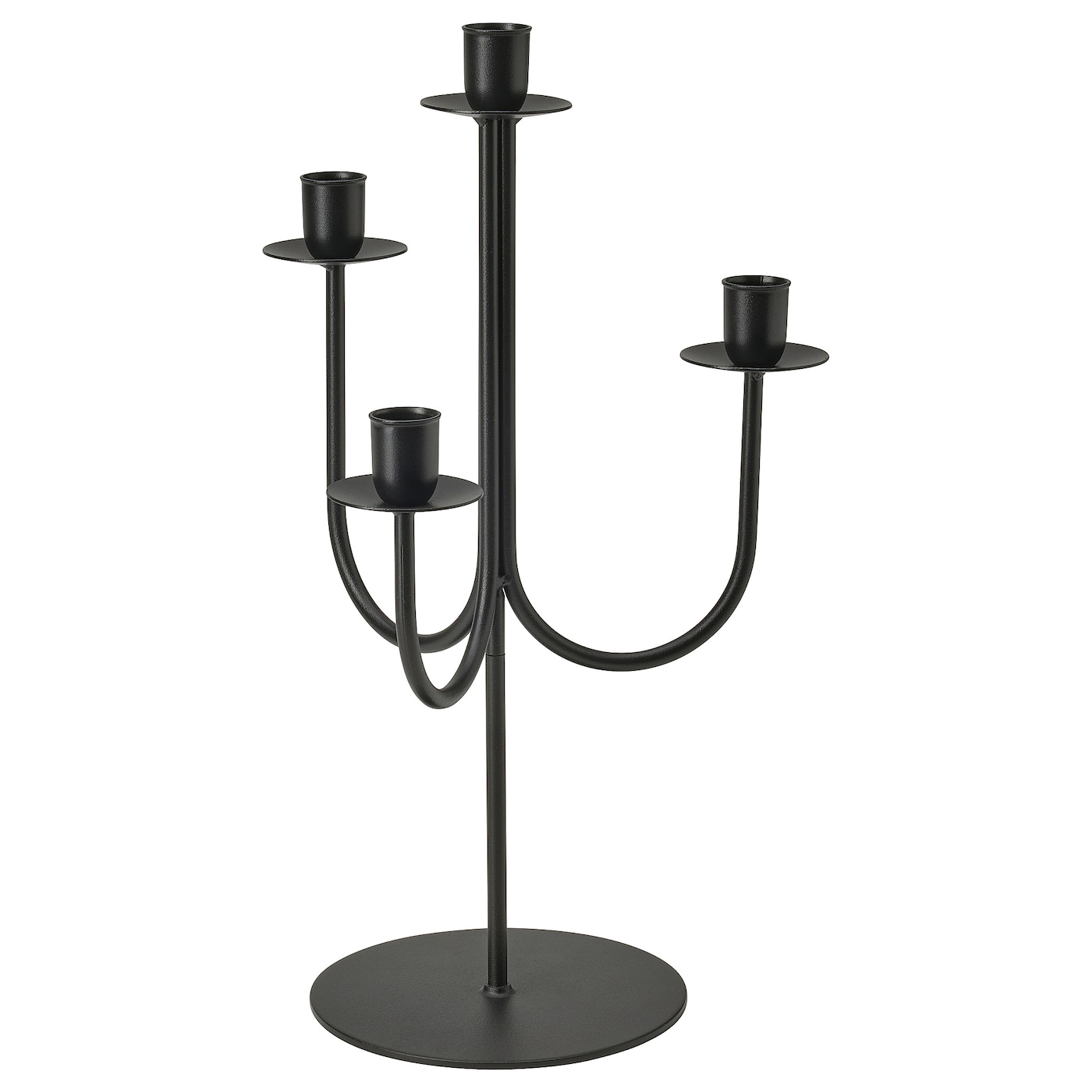 IKEA HÖSTAGILLE kandelabr, czarny, 37 cm