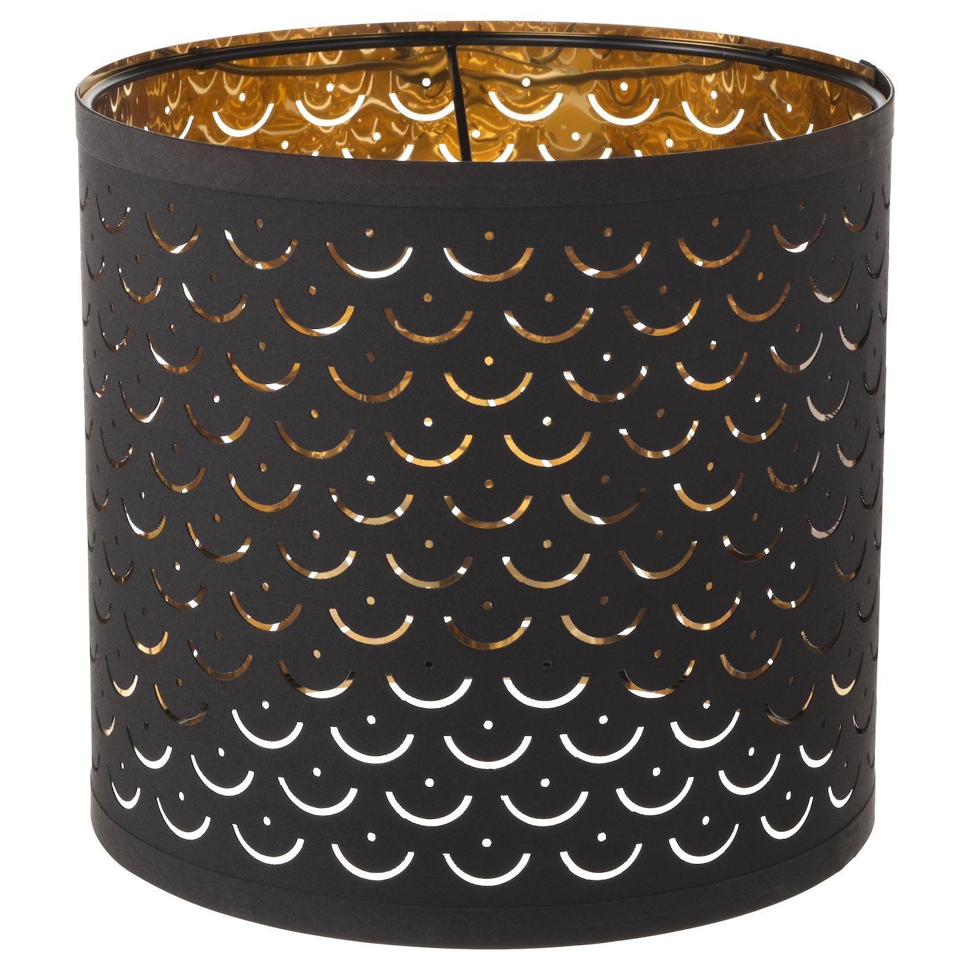 IKEA NYMÖ klosz, czarny/kolor mosiądzu, 24 cm