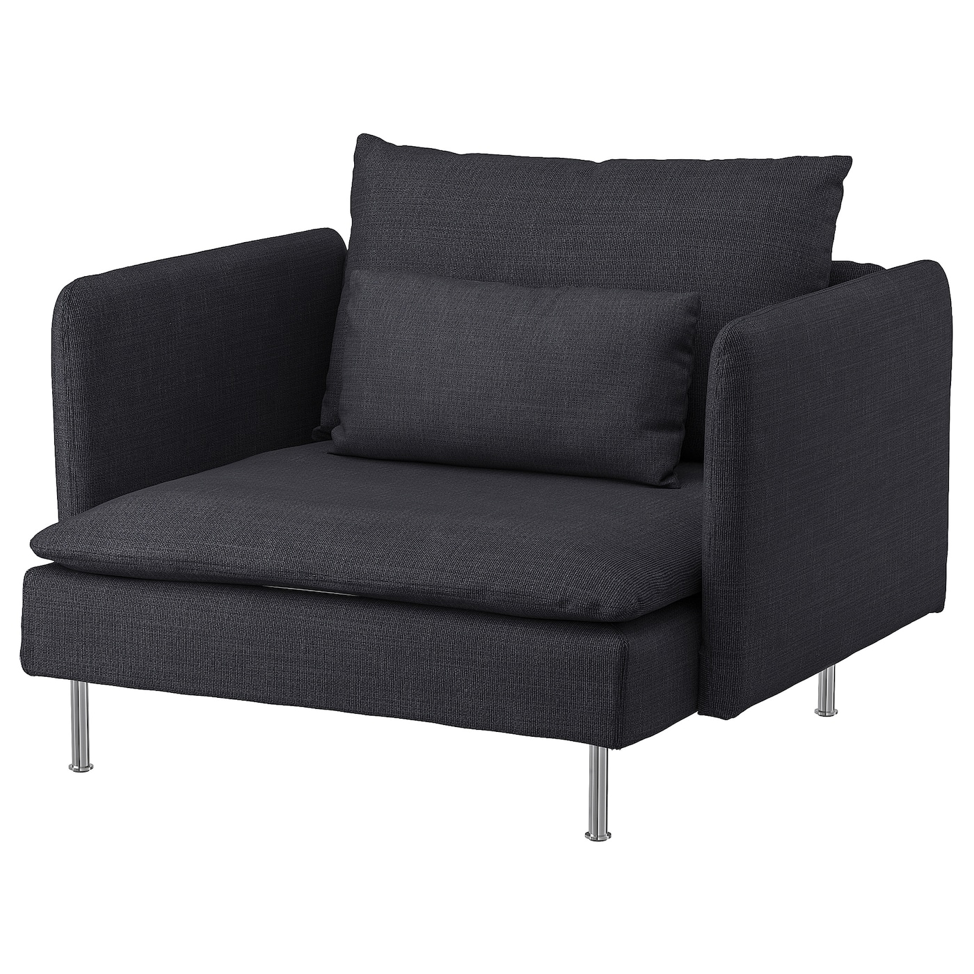 IKEA SÖDERHAMN fotel, Hillared antracyt, Szerokość: 105 cm