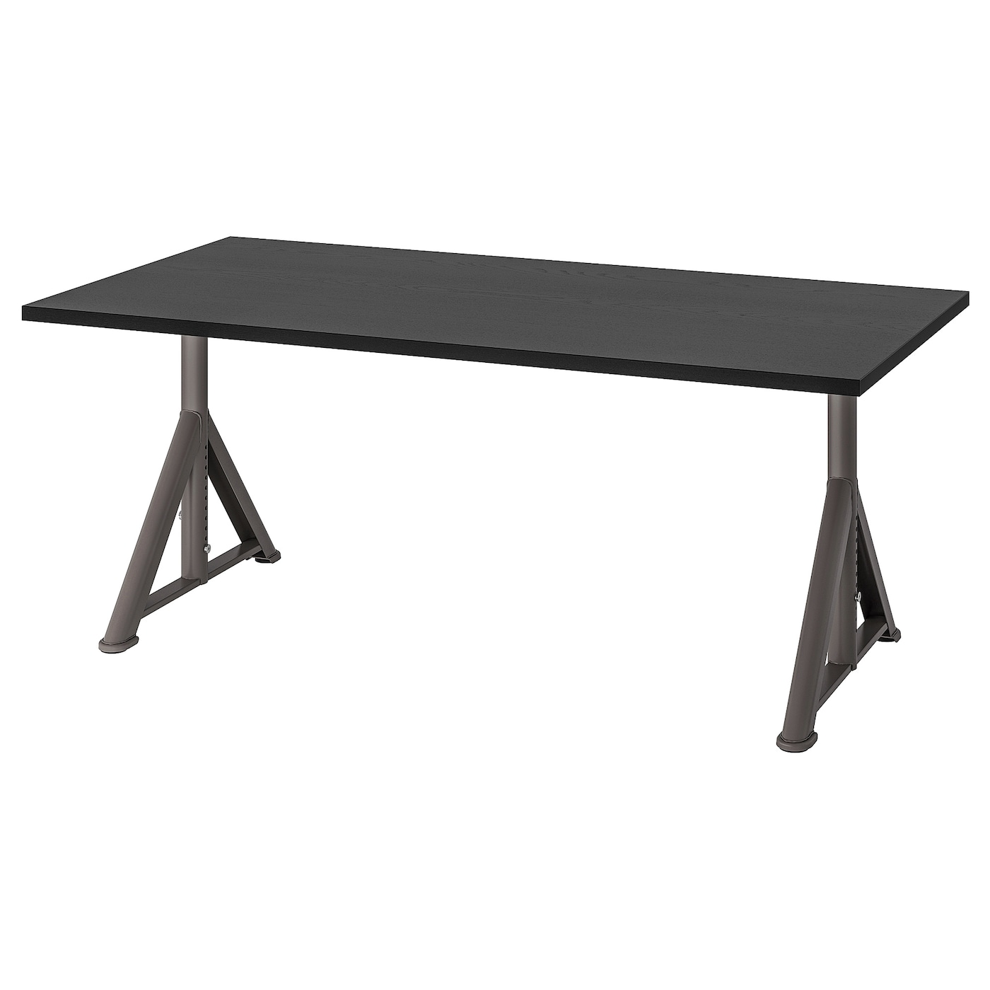 IKEA IDÅSEN biurko, czarny/ciemnoszary, 160x80 cm